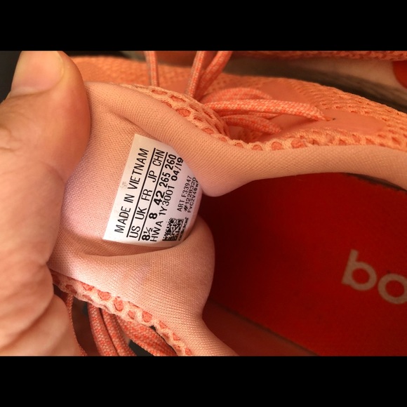 Adidas Alphaboost Boost unisex Running Shoes Glow Pink F33947 Mens SIZE 8.5 - Picture 5 of 8